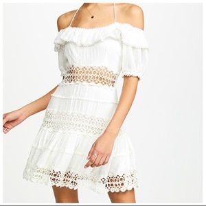 Free People White Lace Mini Dress